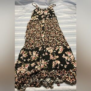 Band of Gypsies black floral maxi dress.
